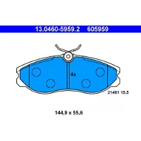 Ate Remblokken set 13.0460-5959.2 ATE voor o.a. FORD, NISSAN