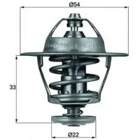 MAHLE ORIGINAL Thermostaat, koelvloeistof TX 53 85D