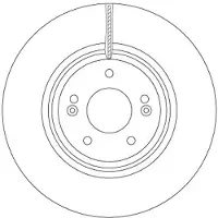 TRW DF6958S Remschijf