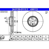 Ate Remschijf 24.0136-0113.2