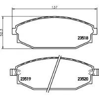 Hella 8DB 355 009-961 Remblokken