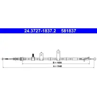 Ate 24.3727-1837.2 Handremkabel