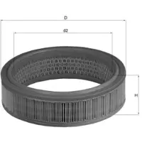 MAHLE ORIGINAL LX 158 Luchtfilter