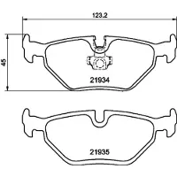 HELLA PAGID Remblokkenset, schijfrem 8DB 355 008-761