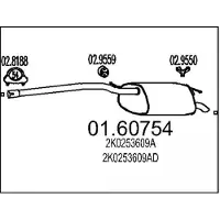 MTS 01.60754 Einddemper