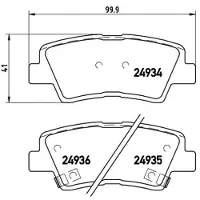 Brembo Remblokken set P 30 047 Brembo voor o.a. HYUNDAI, KIA, SSANGYONG