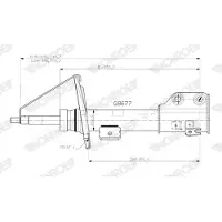 Monroe G8677 Schokdemper