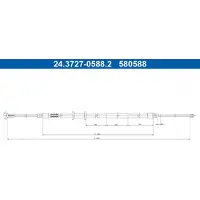 Ate 24.3727-0588.2 Handremkabel