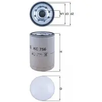 MAHLE ORIGINAL Brandstoffilter KC 756
