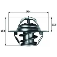 MAHLE ORIGINAL TX 3 87D Thermostaat, koelvloeistof