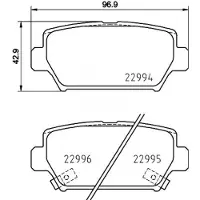 Hella Remblokkenset, schijfrem 8DB 355 039-401