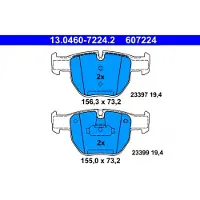 Ate Remblokken set 13.0460-7224.2 ATE voor o.a. LAND ROVER