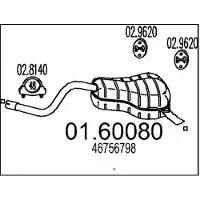 MTS 01.60080 Einddemper