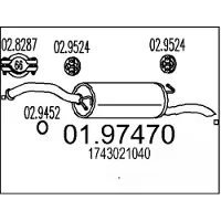 MTS 01.97470 Einddemper
