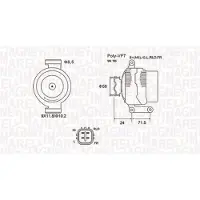 MAGNETI MARELLI 063731965010 Dynamo / Alternator