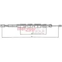 METZGER Kabel, parkeerrem 10.739