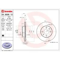 Brembo Remschijf 09.9998.10