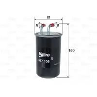 Valeo Brandstoffilter 587108