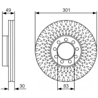 Bosch Remschijf 0 986 479 A23, 1 Stuk