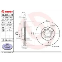 Brembo Remschijf 09.6934.11