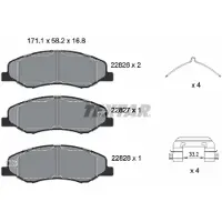 Textar Remblokset 2282601, voor