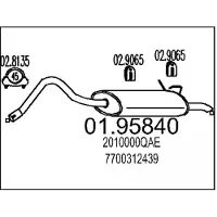 MTS 01.95840 Einddemper