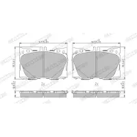 FERODO Remblokset FDB5149, voor