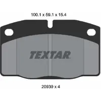 Textar Remblokkenset, schijfrem 2093903