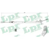 LPR Kabel, parkeerrem C0453B