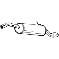 Bosal Geluiddemper achter 190-373