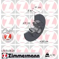 ZIMMERMANN Remschijf 470.5408.20