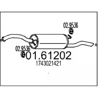 MTS 01.61202 Einddemper