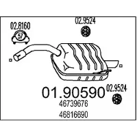 MTS 01.90590 Einddemper
