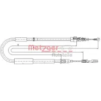 METZGER Trekkabel, parkeerrem 10.7514