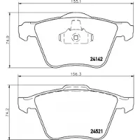 Hella 8DB 355 013-001 Remblokken