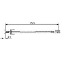 Bosch 1 987 482 634 Handremkabel