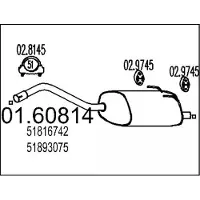 MTS 01.60814 Einddemper