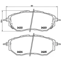Brembo Remblokken set P 78 017 Brembo voor o.a. SUBARU