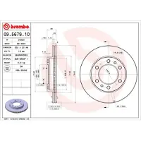Brembo 09.5679.10 Remschijf