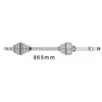 MAPCO 16413 Aandrijfas