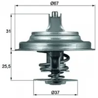 MAHLE ORIGINAL TX 25 71D Thermostaat, koelvloeistof