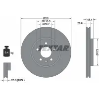 Textar 92305505 Remschijf