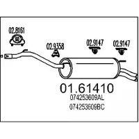 MTS 01.61410 Einddemper