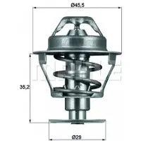 MAHLE ORIGINAL TX 81 89D Thermostaat, koelvloeistof