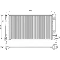 Valeo Radiator, motorkoeling 701263