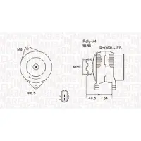 MAGNETI MARELLI 063731927010 Dynamo / Alternator