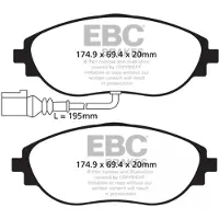 EBC Brakes DP42127R Remblokken