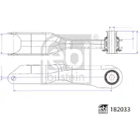 FEBI BILSTEIN Draagarm, wielophanging 182033
