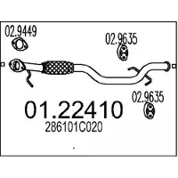 MTS Uitlaatpijp 01.22410