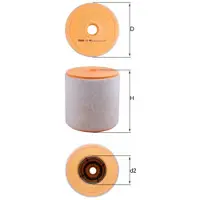MAHLE ORIGINAL LX 4961 Luchtfilter